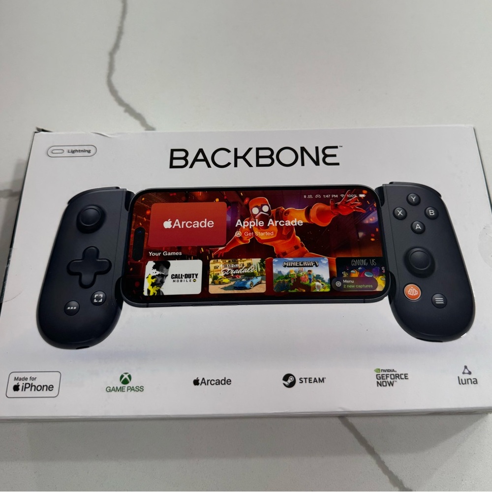 Backbone One Mobile Gaming Controller for iPhone - Black. Lightning